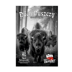 Etykieta na butelkę - Duch Puszczy - "Żubry" - 110mm x 75mm