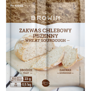 Zakwas chlebowy pszenny z drożdżami - 23g